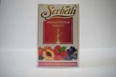 Тютюн для кальяну Serbetli Raspberry Peach Blueberry (Малина з Персиком і Чорницею), фото 1, ціна