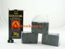 Уголь для кальяна кокосовый Tom Cococha Yellow 3 кг в картонной коробке, фото 1, цена