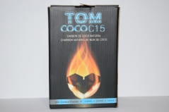 Уголь для кальяна кокосовый Tom Coco Blue C15 1 кг в картонной упаковке, фото 1, цена
