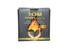 Уголь для кальяна кокосовый Tom Coco C26 Gold 1 кг в картонной коробке