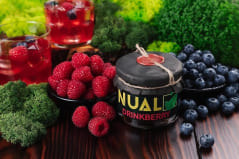 Табак для кальяна Nual Drinkberry (Ягодный Напиток) 100 г в полиэтиленовом пакете