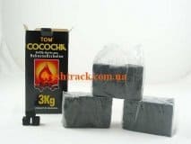 Уголь для кальяна кокосовый Tom Cococha Yellow 3 кг в картонной коробке