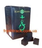 Уголь для кальяна кокосовый Euro Shisha 24 кубика 0.25 кг в целлофановой упаковке