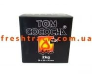 Уголь для кальяна кокосовый Tom Cococha C26 2 кг в картонной упаковке