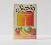 Табак для кальяна Serbetli Banana Strawberry (Банан и Клубника)